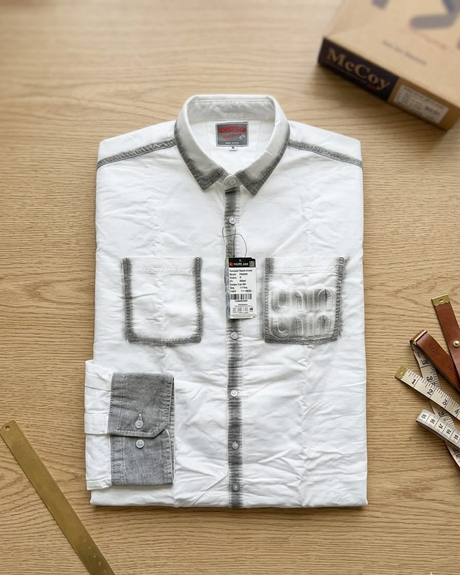 Highlander White Washed Denim Overshirt