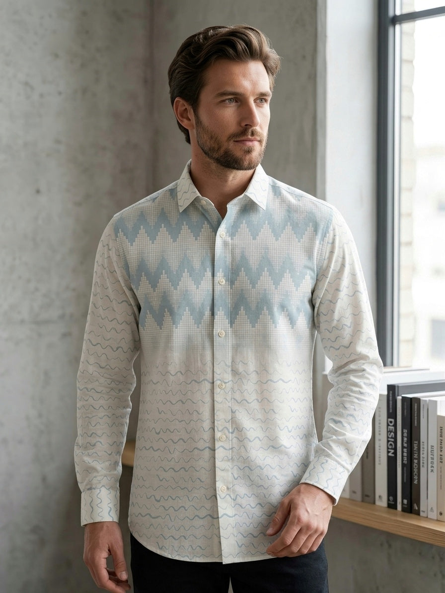 Arctic Wave Designer Shirt