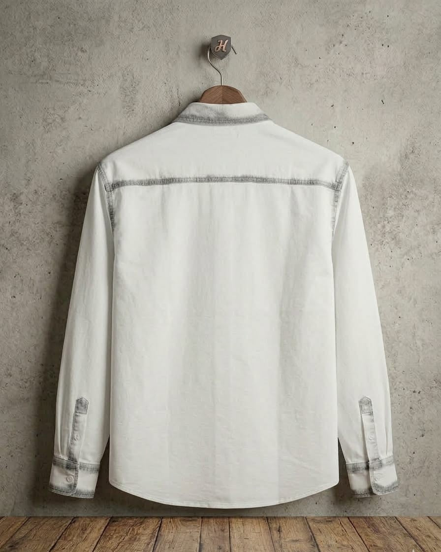 Highlander White Washed Denim Overshirt