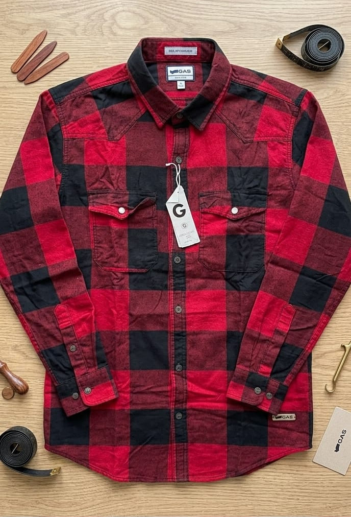 Classic Red & Black Check Shirt